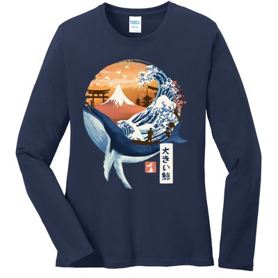 The Great Whale Copy Ladies Long Sleeve Shirt