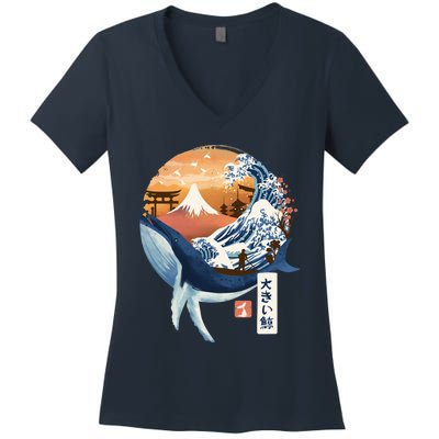 The Great Whale Copy Women's V-Neck T-Shirt