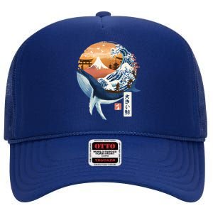 The Great Whale Copy High Crown Mesh Back Trucker Hat