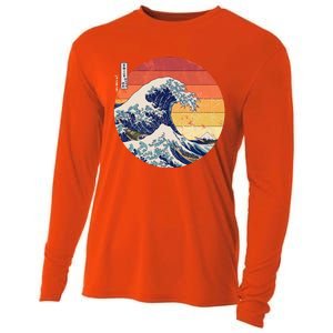 The Great Wave Kanagawa Hokusai Japanese Retro Cooling Performance Long Sleeve Crew