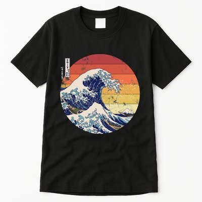 The Great Wave Kanagawa Hokusai Japanese Retro Tall T-Shirt
