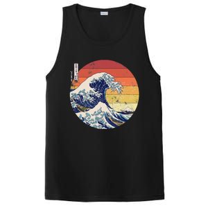 The Great Wave Kanagawa Hokusai Japanese Retro PosiCharge Competitor Tank