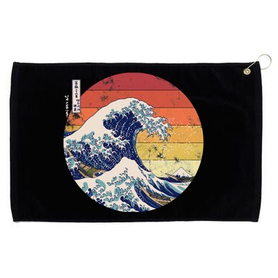 The Great Wave Kanagawa Hokusai Japanese Retro Grommeted Golf Towel