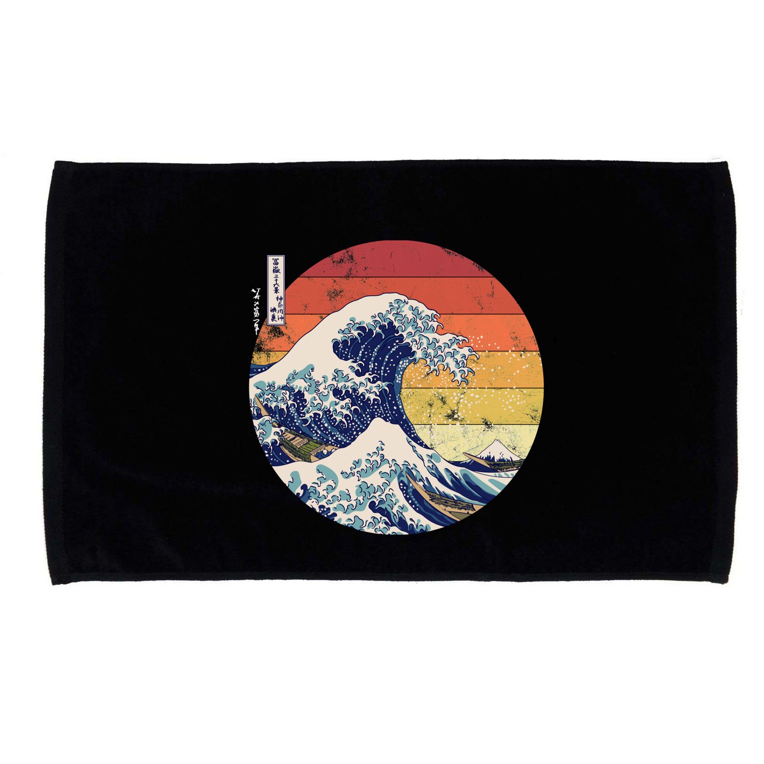 The Great Wave Kanagawa Hokusai Japanese Retro Microfiber Hand Towel