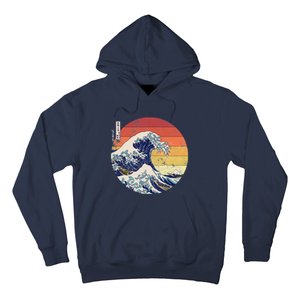 The Great Wave Kanagawa Hokusai Japanese Retro Hoodie