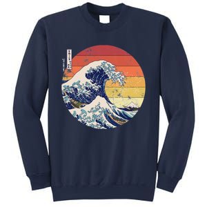 The Great Wave Kanagawa Hokusai Japanese Retro Sweatshirt