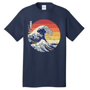 The Great Wave Kanagawa Hokusai Japanese Retro Tall T-Shirt