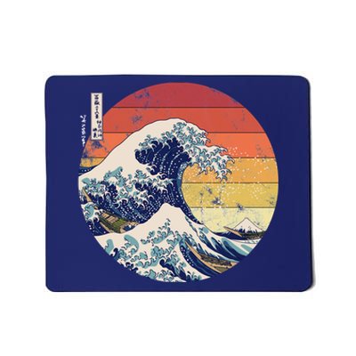 The Great Wave Kanagawa Hokusai Japanese Retro Mousepad