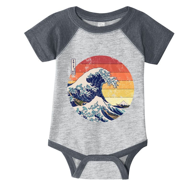 The Great Wave Kanagawa Hokusai Japanese Retro Infant Baby Jersey Bodysuit