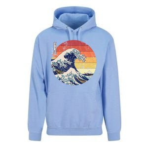 The Great Wave Kanagawa Hokusai Japanese Retro Unisex Surf Hoodie