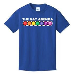 The Gay Weekly Agenda Funny Lgbt Pride Rainbow Gift Kids T-Shirt