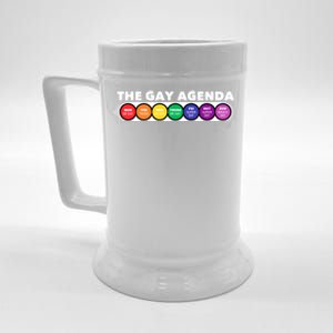 The Gay Weekly Agenda Funny Lgbt Pride Rainbow Gift Beer Stein