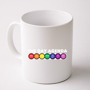 The Gay Weekly Agenda Funny Lgbt Pride Rainbow Gift Coffee Mug