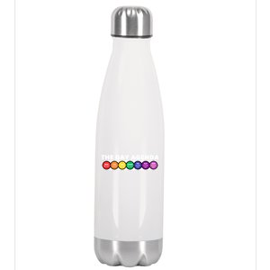 The Gay Weekly Agenda Funny Lgbt Pride Rainbow Gift Stainless Steel Insulated Water Bottle