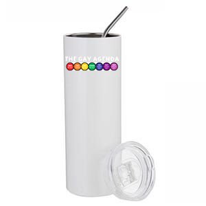 The Gay Weekly Agenda Funny Lgbt Pride Rainbow Gift Stainless Steel Tumbler