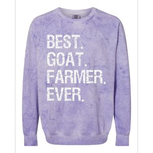 The Goat Whisperer Funny Goat Lover Farmer Colorblast Crewneck Sweatshirt