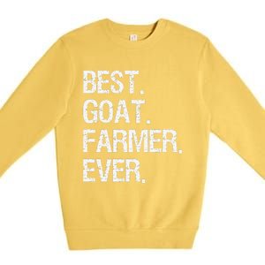 The Goat Whisperer Funny Goat Lover Farmer Premium Crewneck Sweatshirt