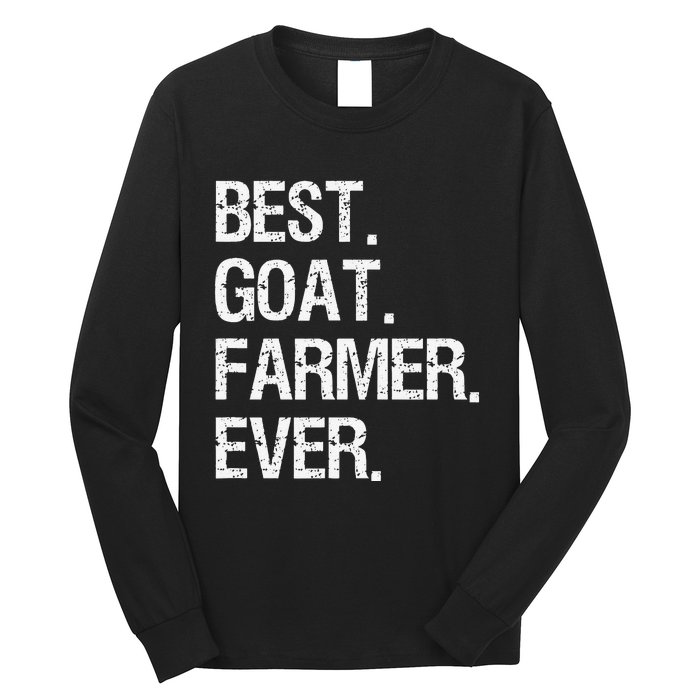 The Goat Whisperer Funny Goat Lover Farmer Long Sleeve Shirt