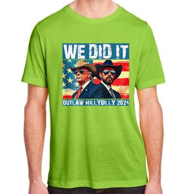 Trump Garbage We Did It Outlaw Hillbilly 2024 Adult ChromaSoft Performance T-Shirt