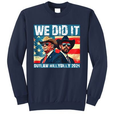 Trump Garbage We Did It Outlaw Hillbilly 2024 Sweatshirt