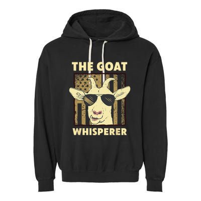 The Goat Whisperer Design For Women Men Farmer Goat Lover Garment-Dyed Fleece Hoodie