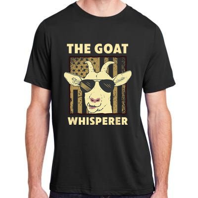 The Goat Whisperer Design For Women Men Farmer Goat Lover Adult ChromaSoft Performance T-Shirt