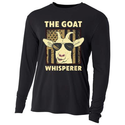 The Goat Whisperer Design For Women Men Farmer Goat Lover Cooling Performance Long Sleeve Crew