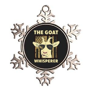 The Goat Whisperer Design For Women Men Farmer Goat Lover Metallic Star Ornament