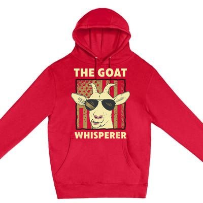 The Goat Whisperer Design For Women Men Farmer Goat Lover Premium Pullover Hoodie