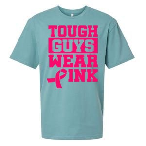 Tough Guys Wear Pink Breast Cancer Awareness Gifts Sueded Cloud Jersey T-Shirt