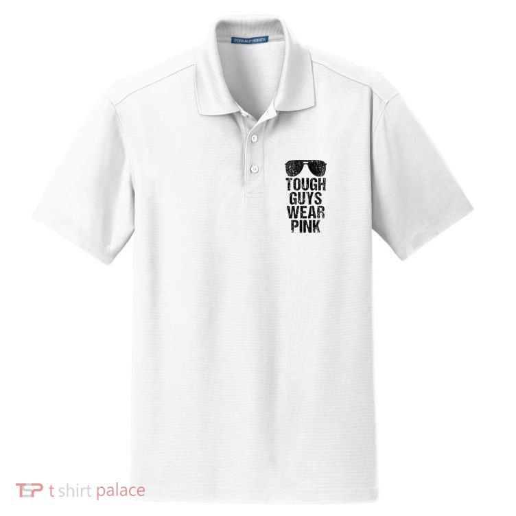Tough Guys Wear Pink Dry Zone Grid Polo