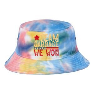 Team Garbage We Won Team Garbage For Trump 2024 Elections Tie Dye Newport Bucket Hat