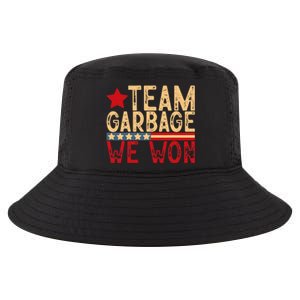 Team Garbage We Won Team Garbage For Trump 2024 Elections Cool Comfort Performance Bucket Hat