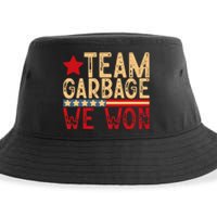 Team Garbage We Won Team Garbage For Trump 2024 Elections Sustainable Bucket Hat