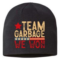 Team Garbage We Won Team Garbage For Trump 2024 Elections Sustainable Beanie