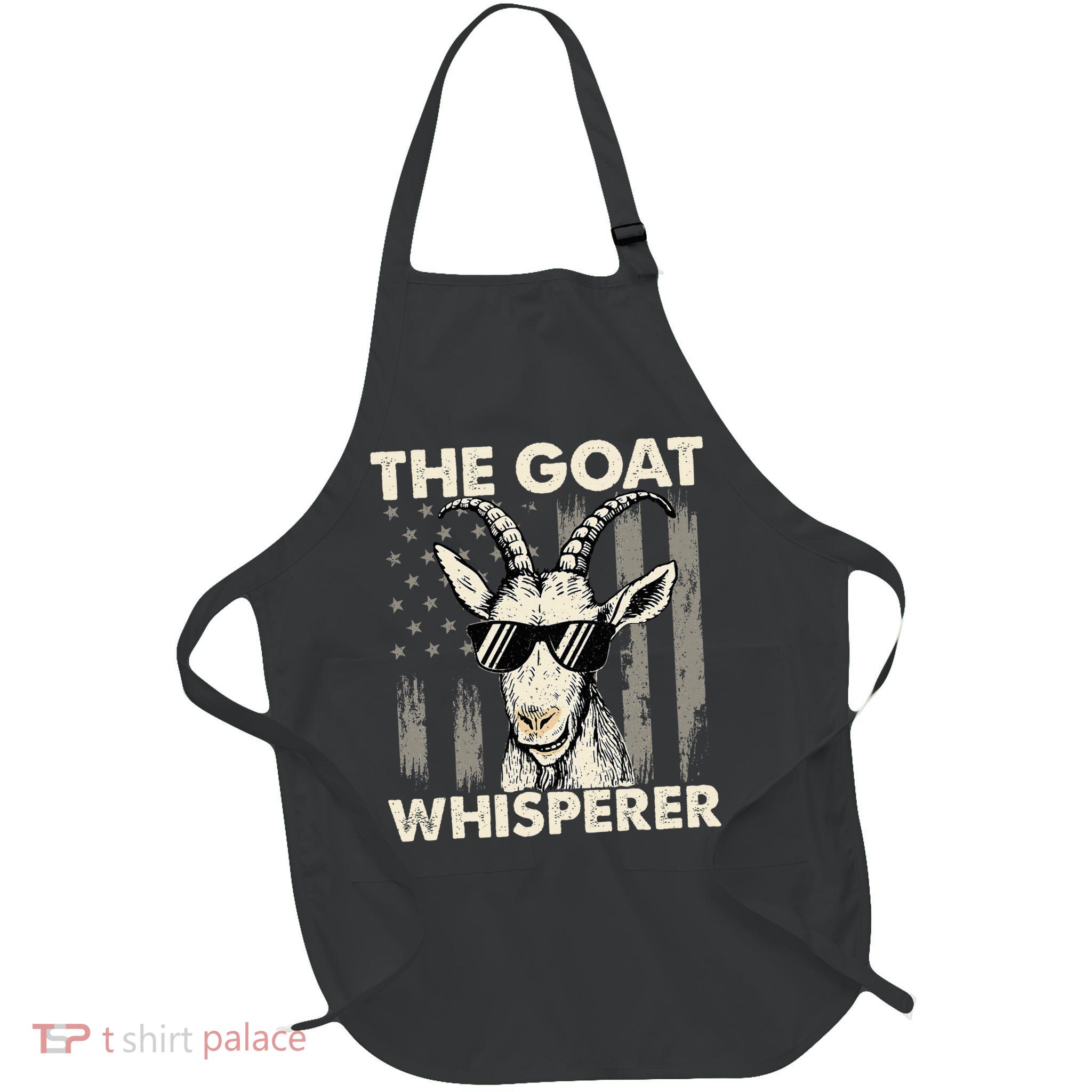 The Goat Whisperer USA American Flag Farm Apron