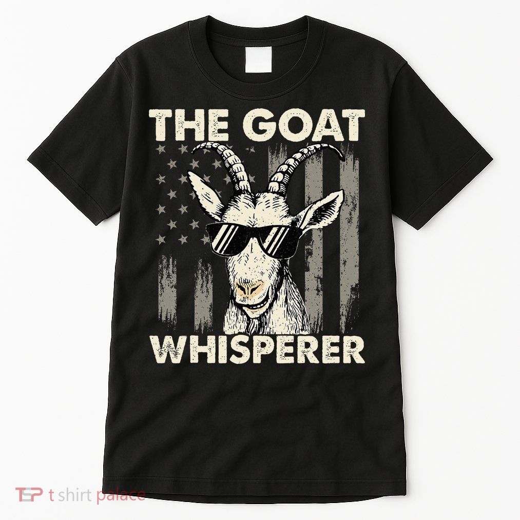The Goat Whisperer USA American Flag Farm Tall T-Shirt
