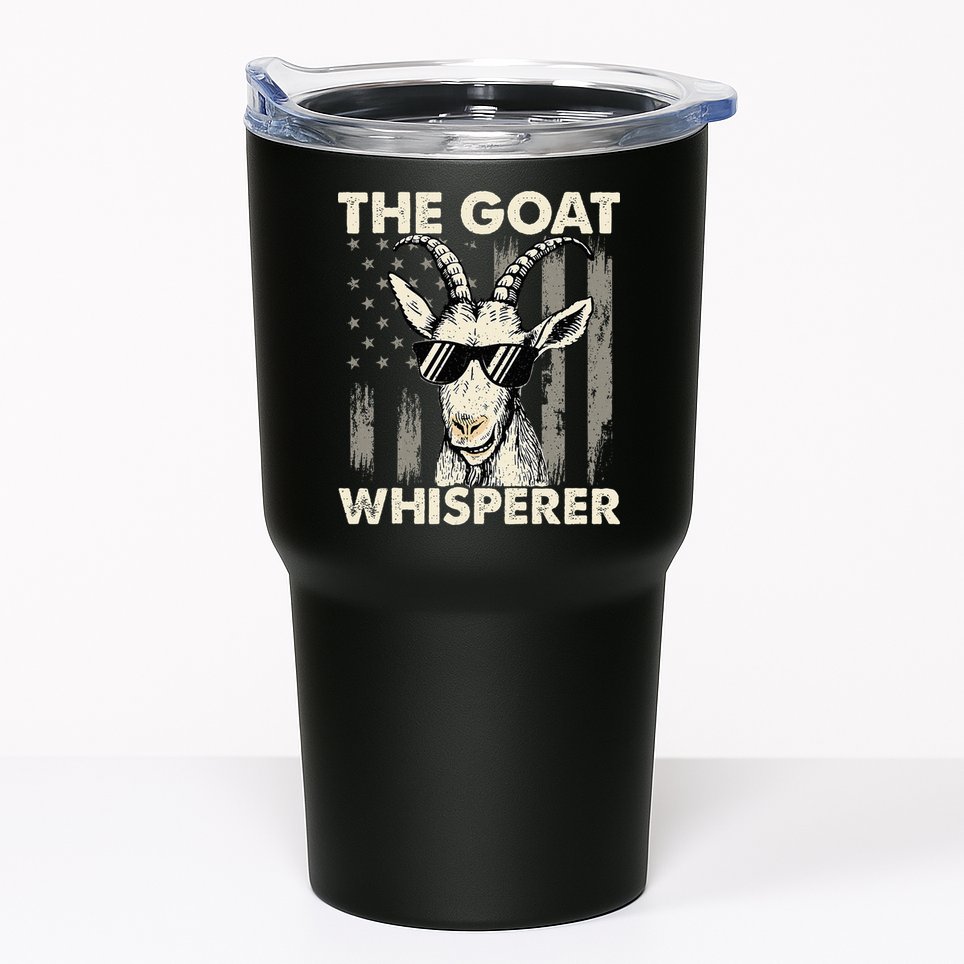 The Goat Whisperer USA American Flag Farm Tumbler