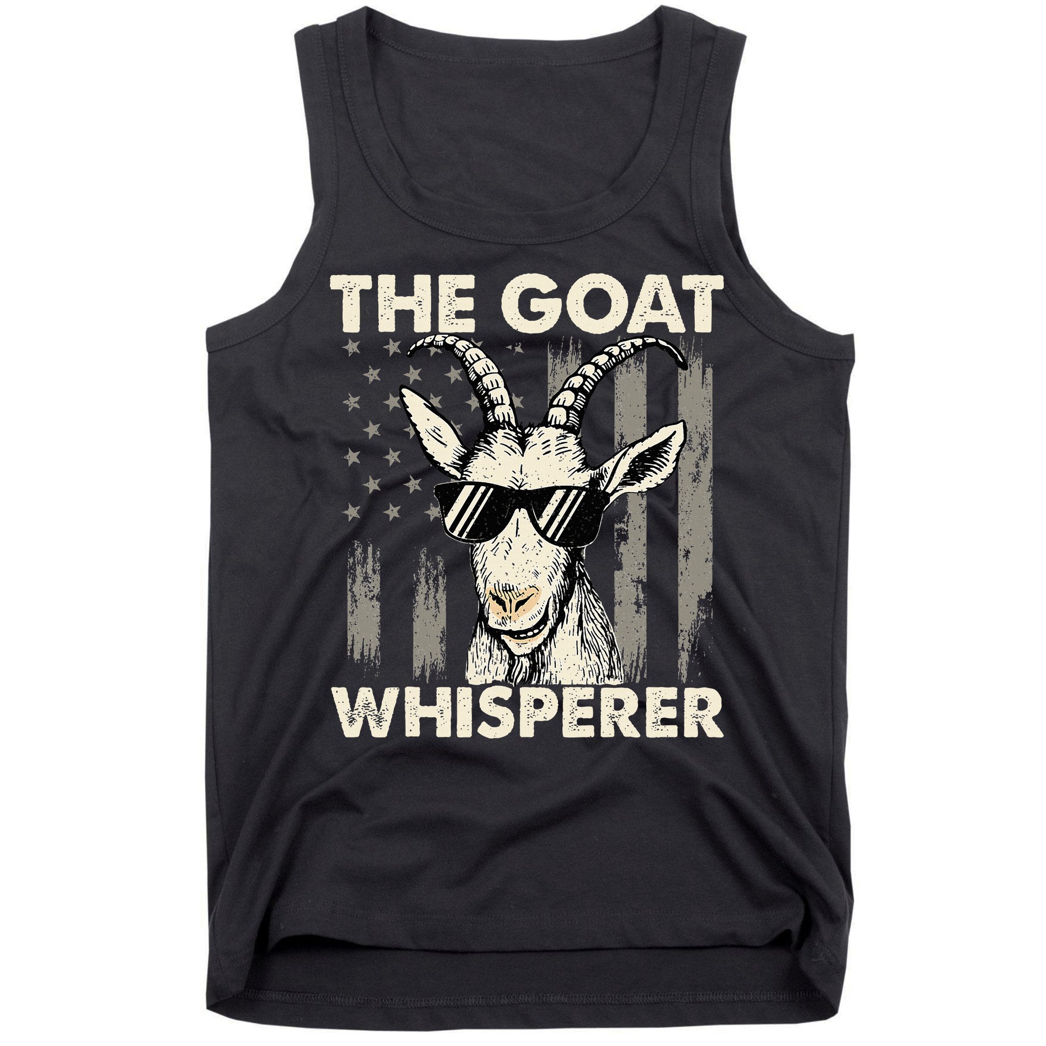 The Goat Whisperer USA American Flag Farm Tank Top