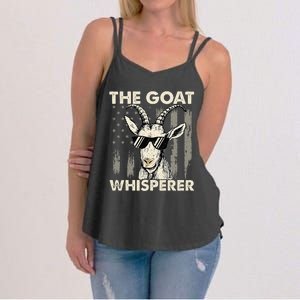 The Goat Whisperer USA American Flag Farm Women's Strappy Tank