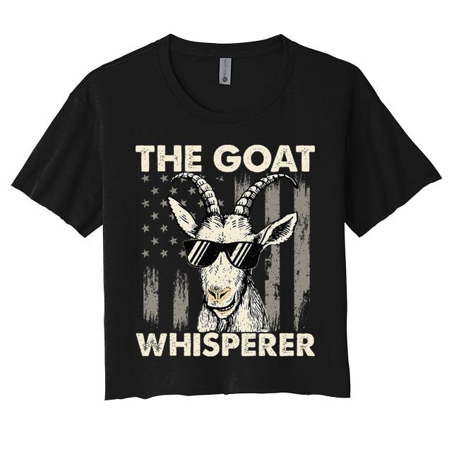 The Goat Whisperer USA American Flag Farm Crop Top