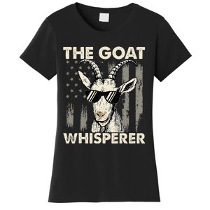 The Goat Whisperer USA American Flag Farm Women's T-Shirt