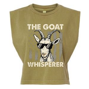 The Goat Whisperer USA American Flag Farm Garment-Dyed Women's Muscle Tee