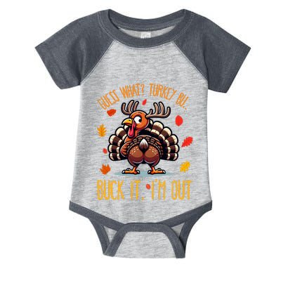 Thanksgiving Guess What Turkey Butt IM Out Infant Baby Jersey Bodysuit