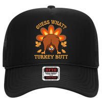 Thanksgiving Guess What Turkey Butt High Crown Mesh Back Trucker Hat