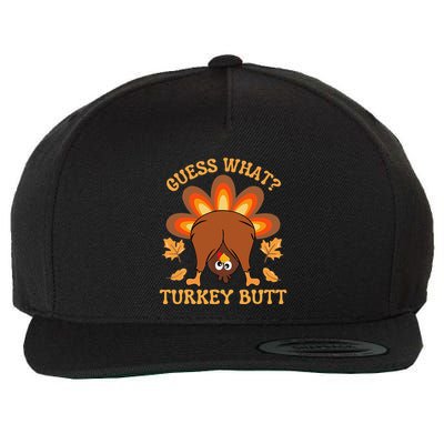 Thanksgiving Guess What Turkey Butt Wool Snapback Cap