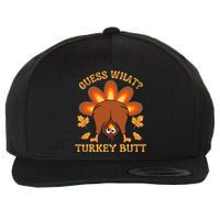 Thanksgiving Guess What Turkey Butt Wool Snapback Cap