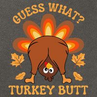 Thanksgiving Guess What Turkey Butt Cotton Canvas Backpack