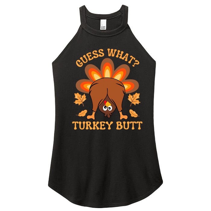 Thanksgiving Guess What Turkey Butt Women's Perfect Tri Rocker Tank