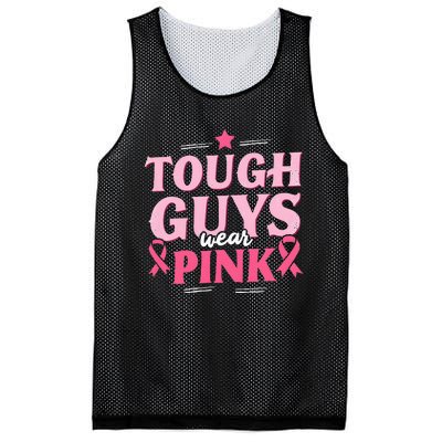 Tough Guys Wear P.I.N.K Breast Cancer Awareness Mesh Reversible Basketball Jersey Tank